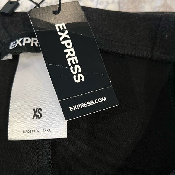 EXPRESS PULL-ON HIGH-RISE SLIM FIT CAREER PANTS IN CHARCOAL NWT WOMEN'S SIZE XS‎ - Picture 11 of 12